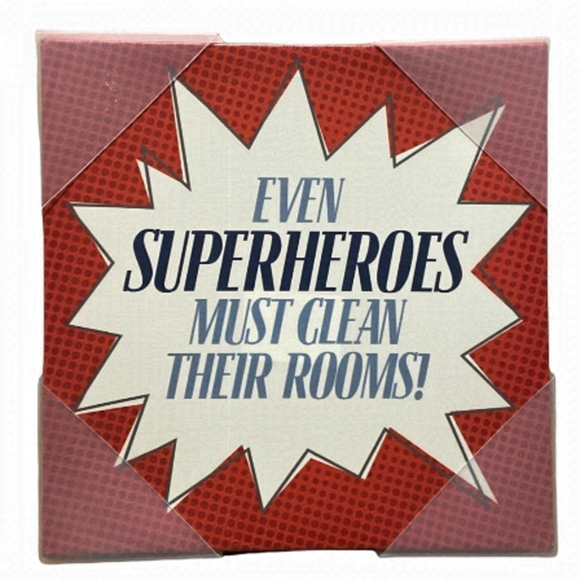 Superheroes wall canvas art boy’s bedroom decor - Picture 1 of 3